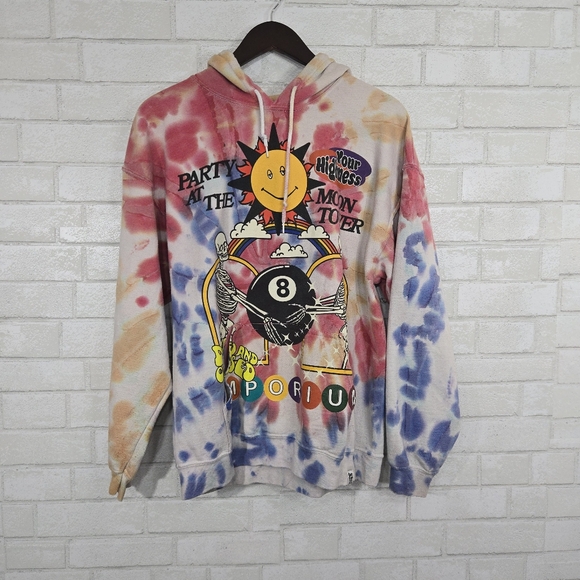 Party at the Moon Tower tye-dye sweatshirt - Picture 1 of 12